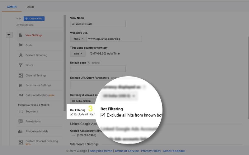 detect bot traffic in Google analytics