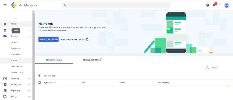 Native Ads in Google Ad Manager