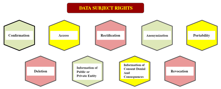 A chart on Data Subject Rights in LGPD